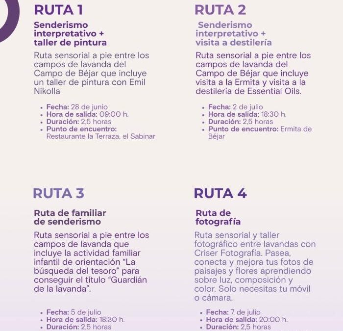 Rutas Sensoriales Lalavand 2026