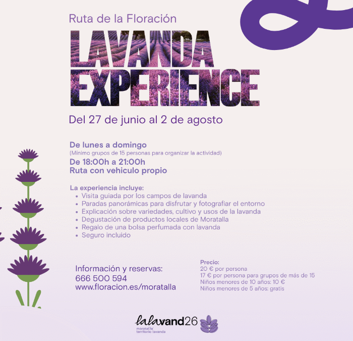 Lavanda Experience: Ruta de la floración en Moratalla
